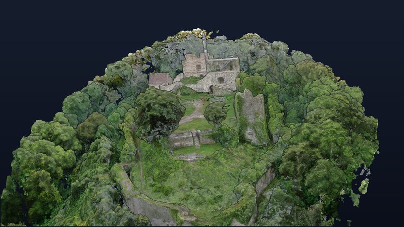 Küssaburg: castle hill from the west