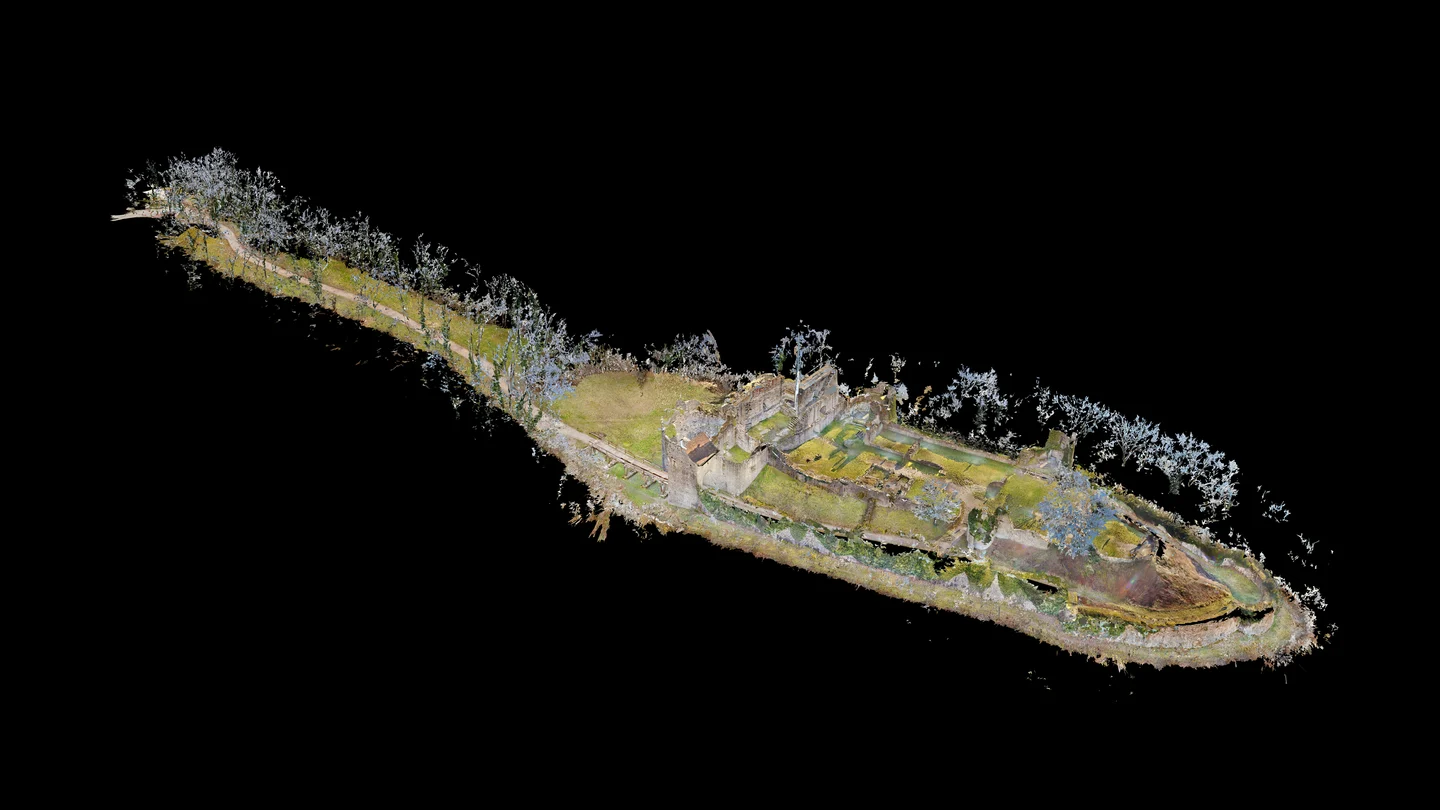 3D-Modell der Küssaburg — digitale Rekonstruktion der Burgruine