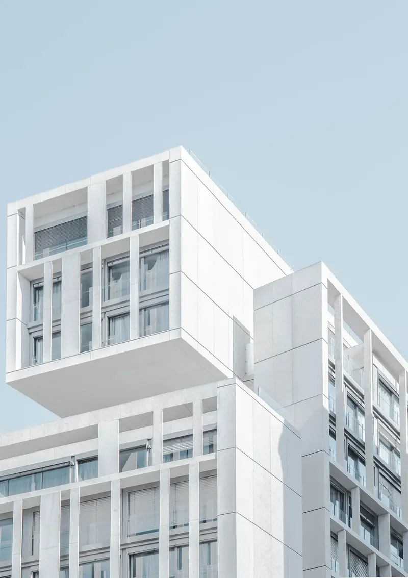 Modern residential building as an example of an existing property