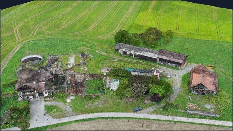 Bad Wurzach: farmstead close up