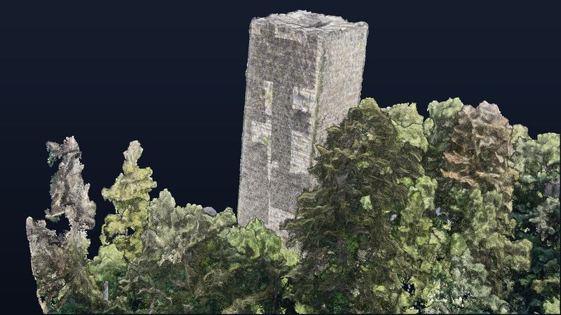 Wieladingen castle ruin — Keep close up