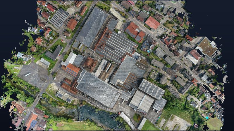 Lauffenmühle — Sommer 2023: Draufsicht