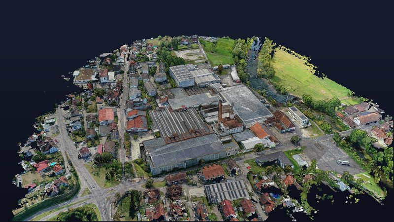 Lauffenmühle — Sommer 2023: Areal von Nordwesten