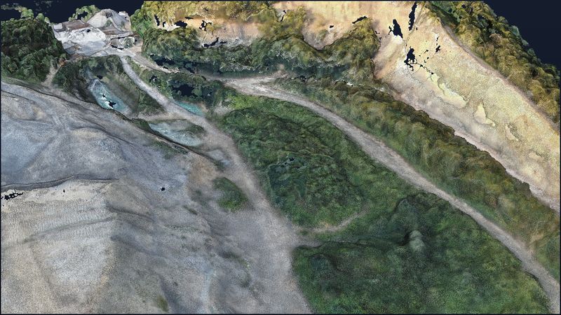 Steinbruch Villigen (AG) — Terrassen und Anlagenbereich