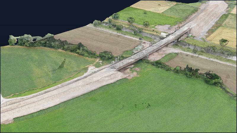 Umfahrung Lauchringen (B 34) — Brückenbauwerk im Bau