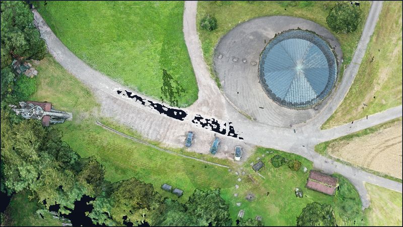 Wasserschloss Eschbach — Draufsicht