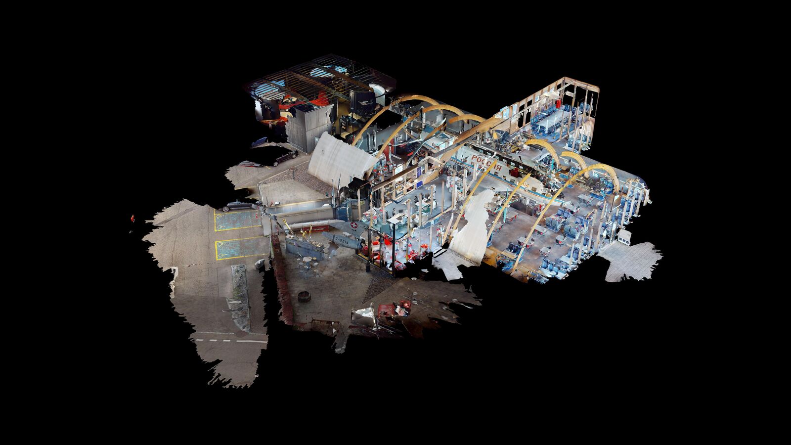 Runway 34 — 3D-Gesamtansicht (Dollhouse)